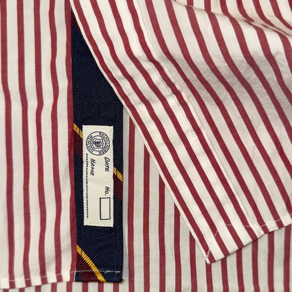 Ralph Lauren Skull & Bones Boathouse Collection Pinstripe Oxford Shirt - Picture 11 of 12